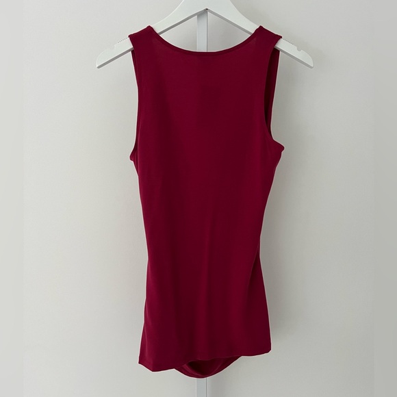 ANN TAYLOR RASPBERRY FAUX WRAP TOP SMALL NWTS! - Picture 9 of 17